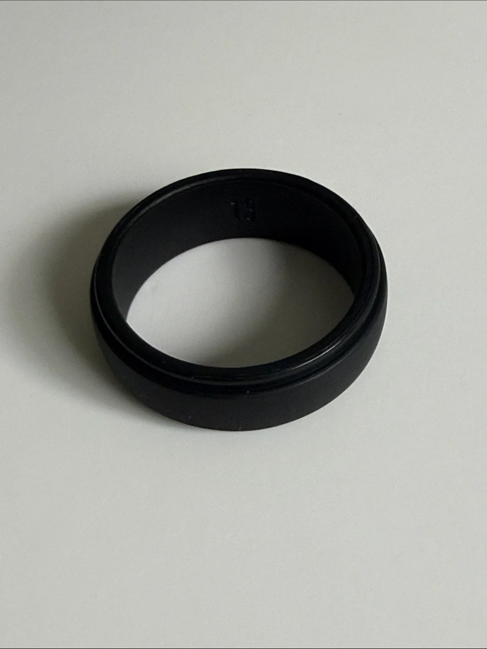 ThunderFit Silicone Ring Set Size 13 Black Wedding Bands 4 Pack